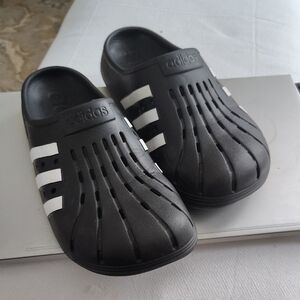 Adidas Black and White Casual Clogs
